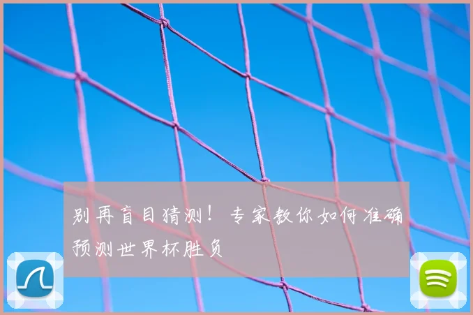 别再盲目猜测！专家教你如何准确预测世界杯胜负